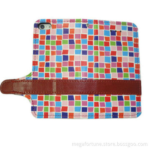Stitching leather mobile phone case for iPhone 5s, idea for promotional purpose